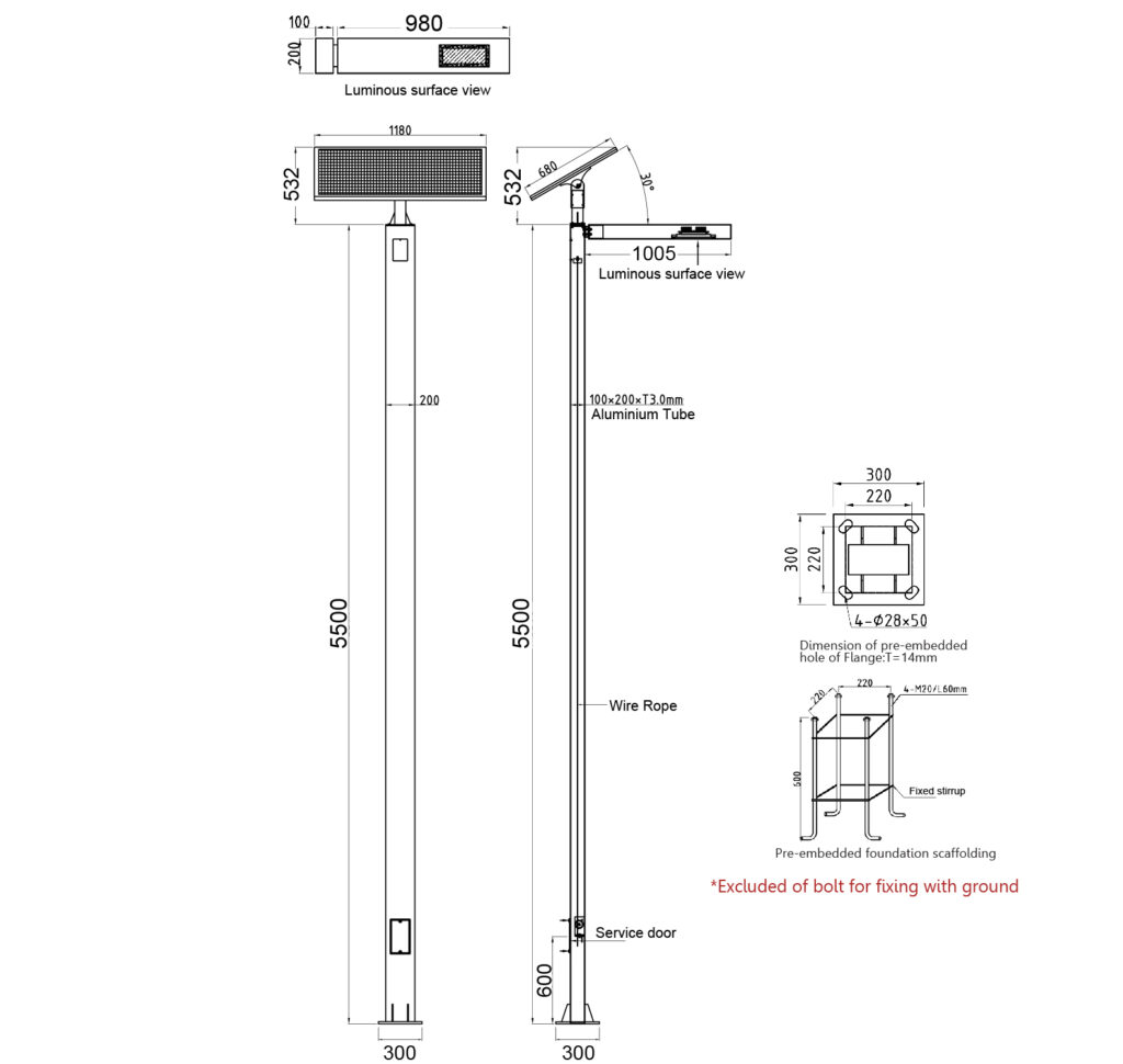 LC-WD-T135-SOLAR-PANEL-Dimention